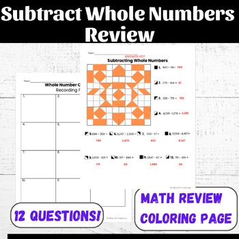 add and subtract whole numbers worksheet
