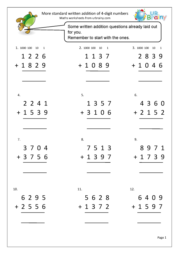 Adding 4 Digit Numbers Worksheet 2024 NumbersWorksheets