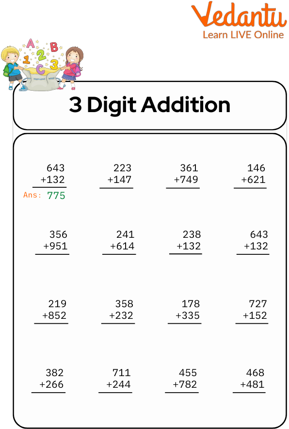3 digit numbers worksheets