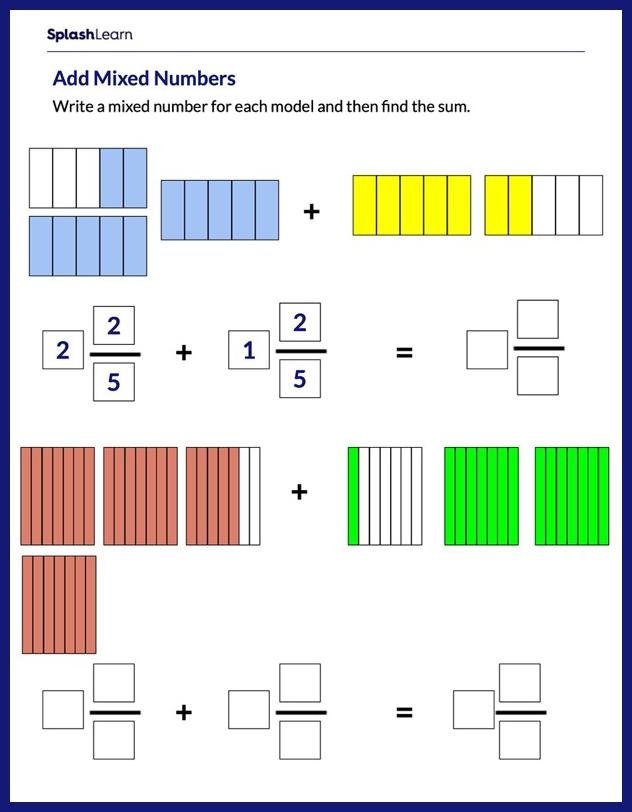 add whole numbers worksheet
