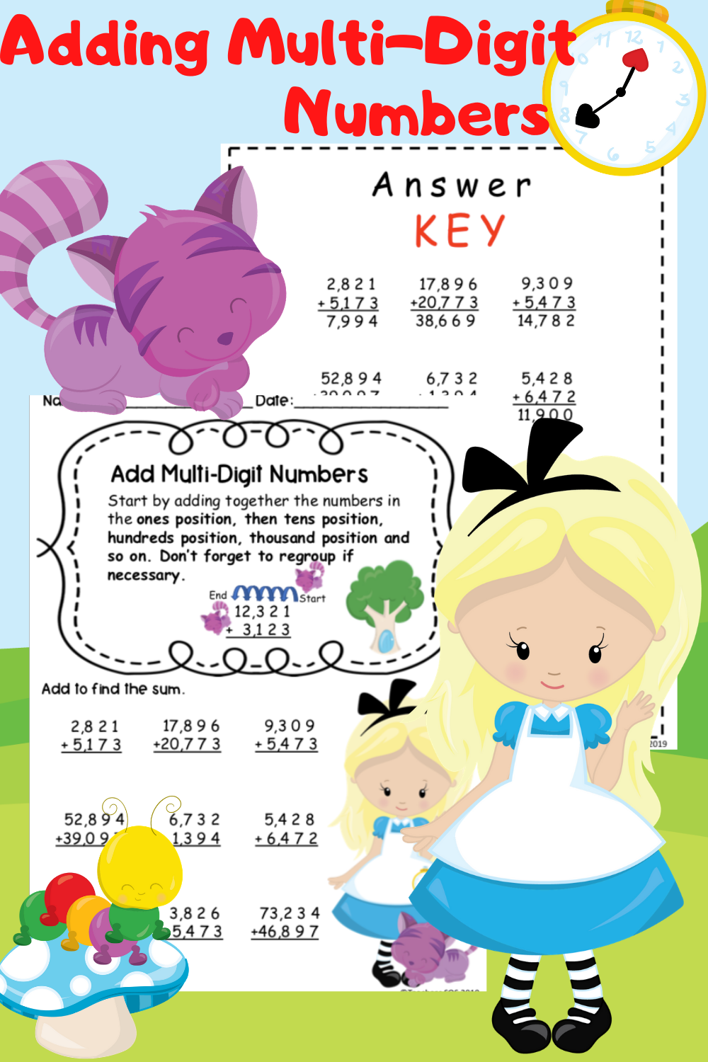 Adding Multi Digit Numbers Adding And Subtracting Ads Teachers