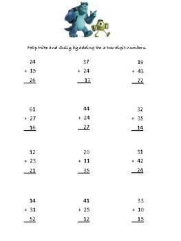 adding three digit numbers worksheet