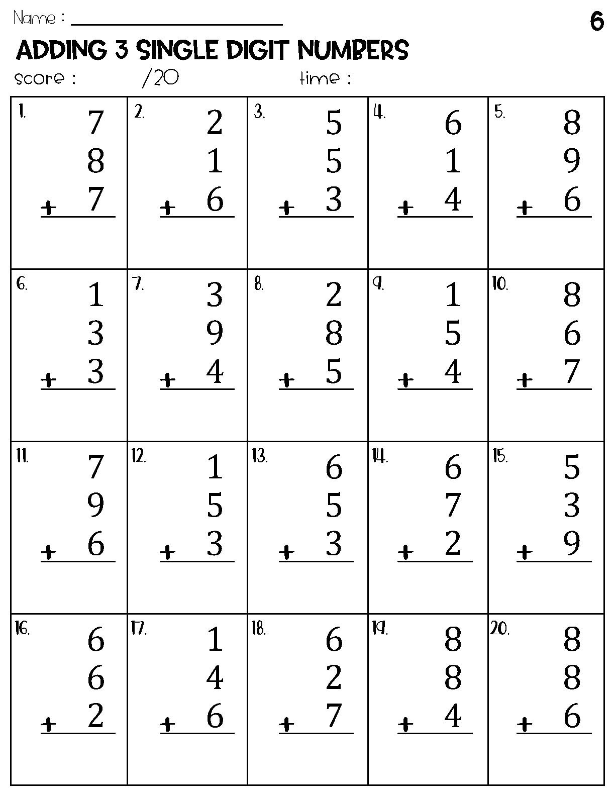 Addition 3 Digit FREE Printable Worksheets Worksheetfun 