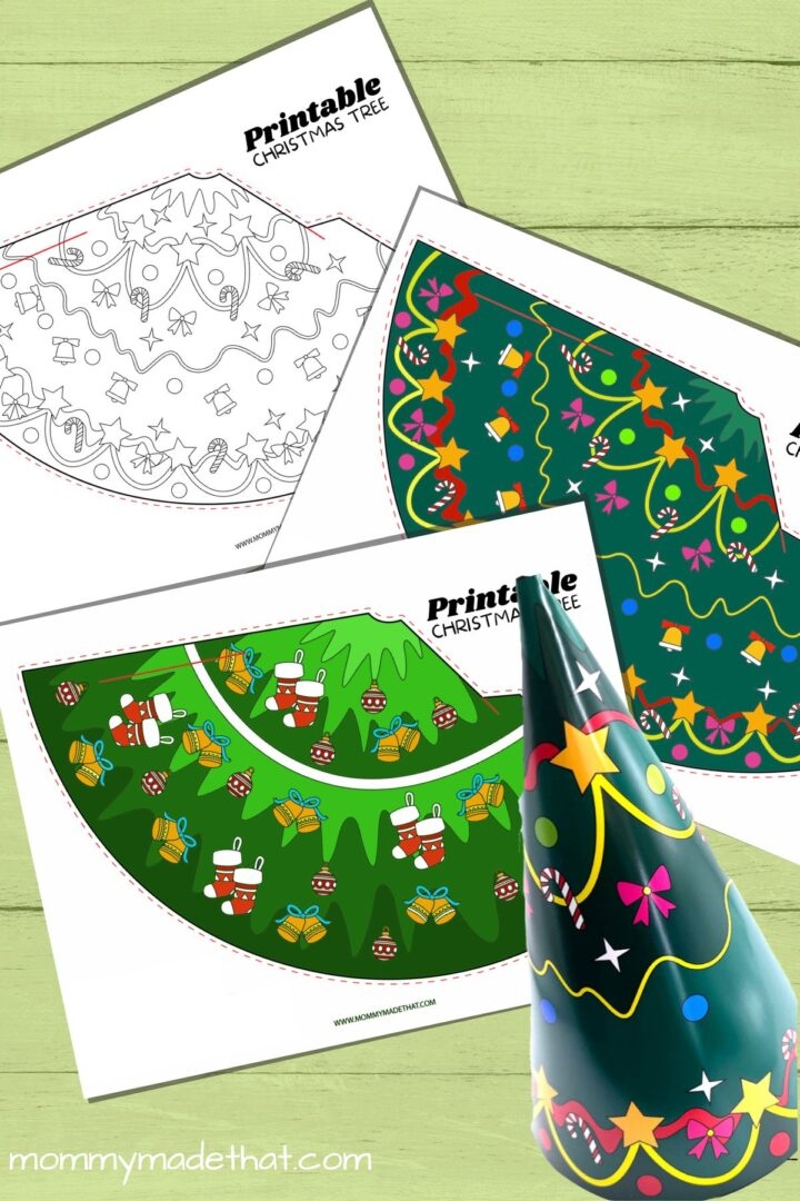 Adorable Free Printable Christmas Trees Makes A Tree Shape 