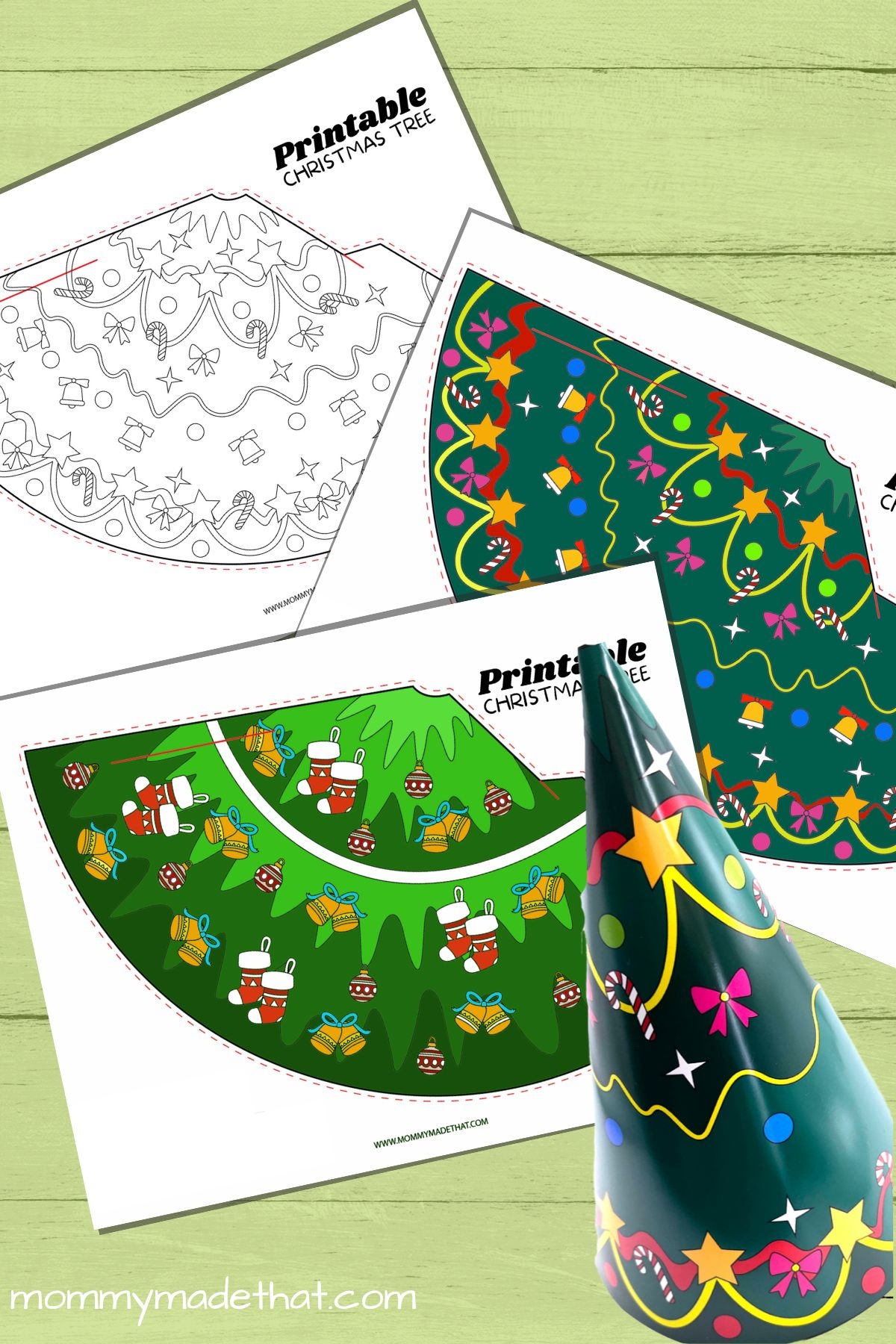 Adorable Free Printable Christmas Trees Makes A Tree Shape 