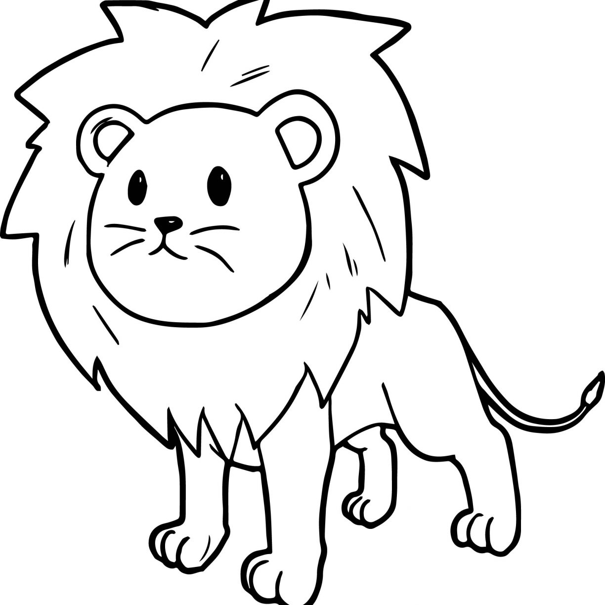 African Lion Face Coloring Sheet Coloring Pages