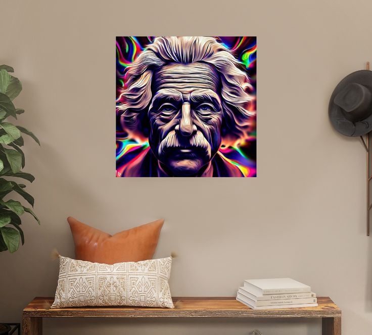 Albert Einstein Digital Print Einstein Poster Albert Einstein Art 