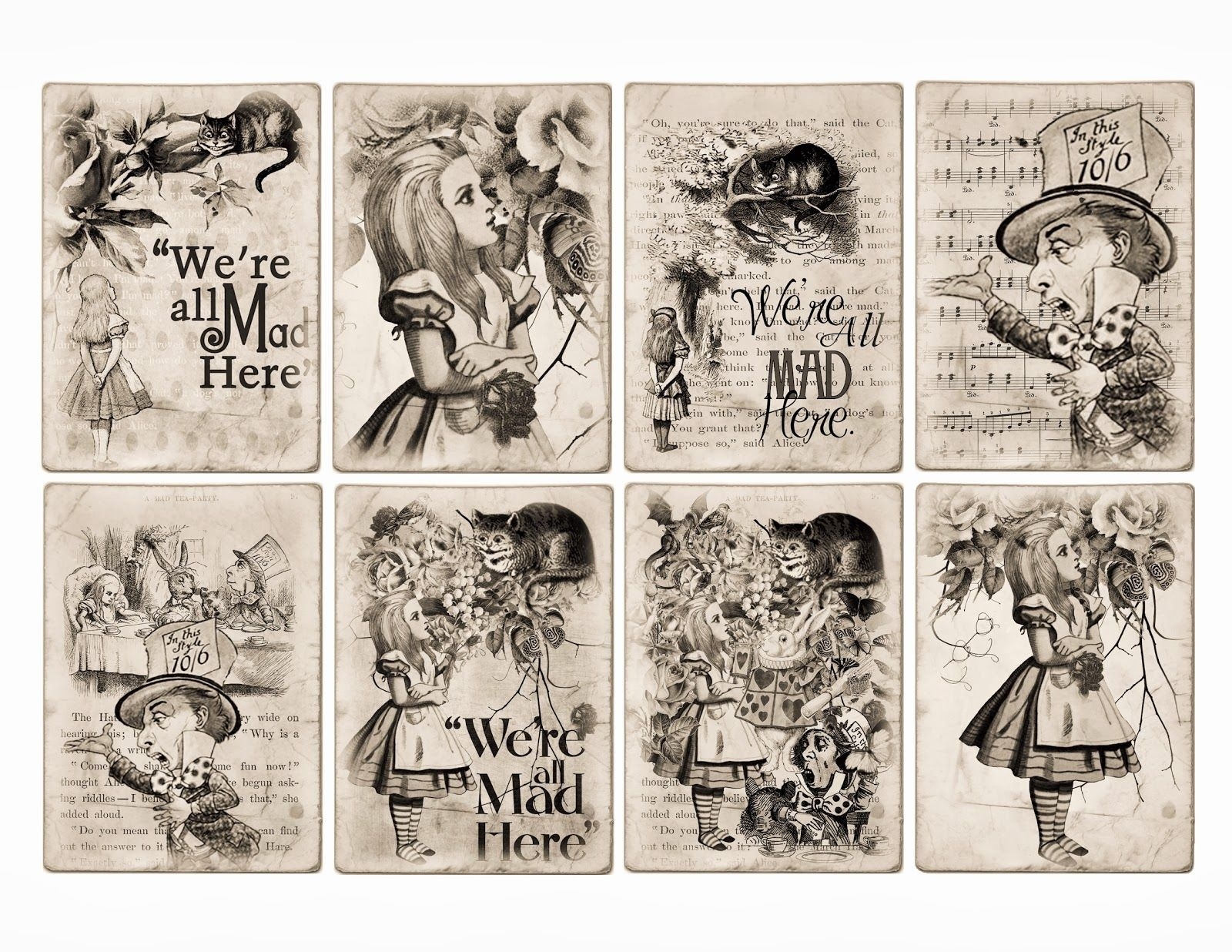 Alice In Wonderland Printable Printable edu pe