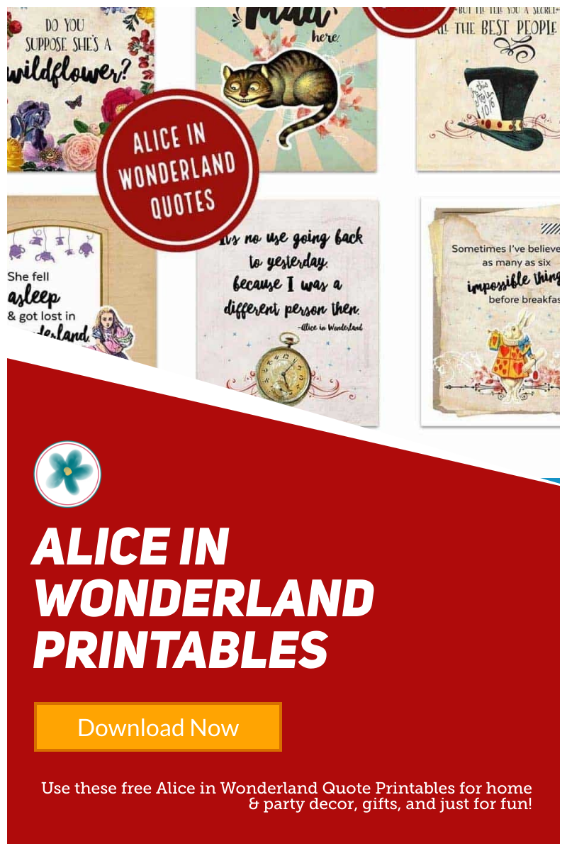Alice In Wonderland Printables Ministering Printables