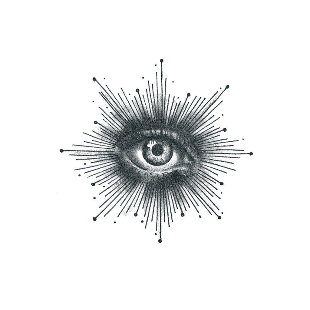 All Seeing Eye Tattoo Eye Temporary Tattoo Omnipresent Eye Tattoo Cool 