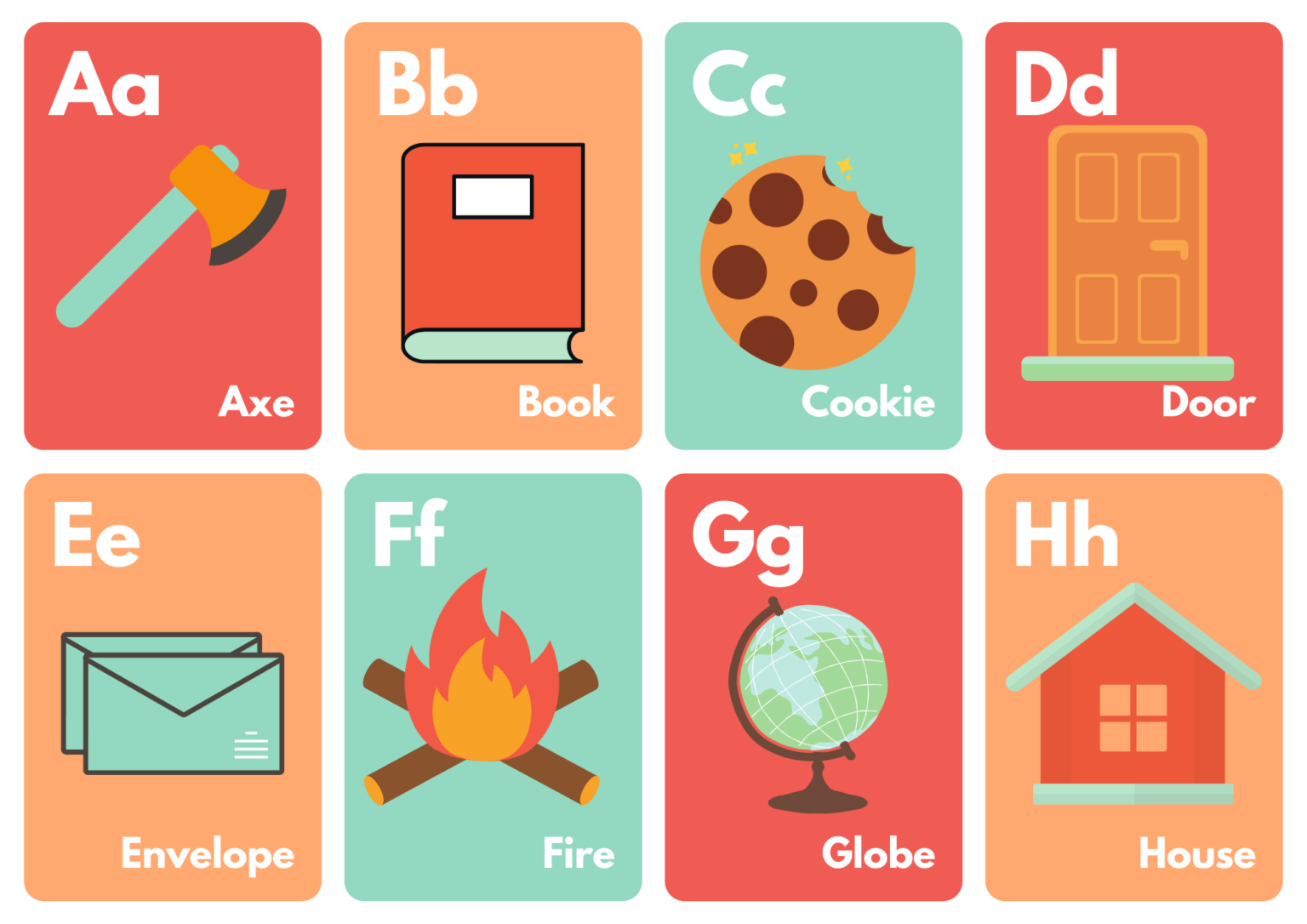 Alphabet Flashcards Printable Alphabet Flashcards Alphabet Flash 