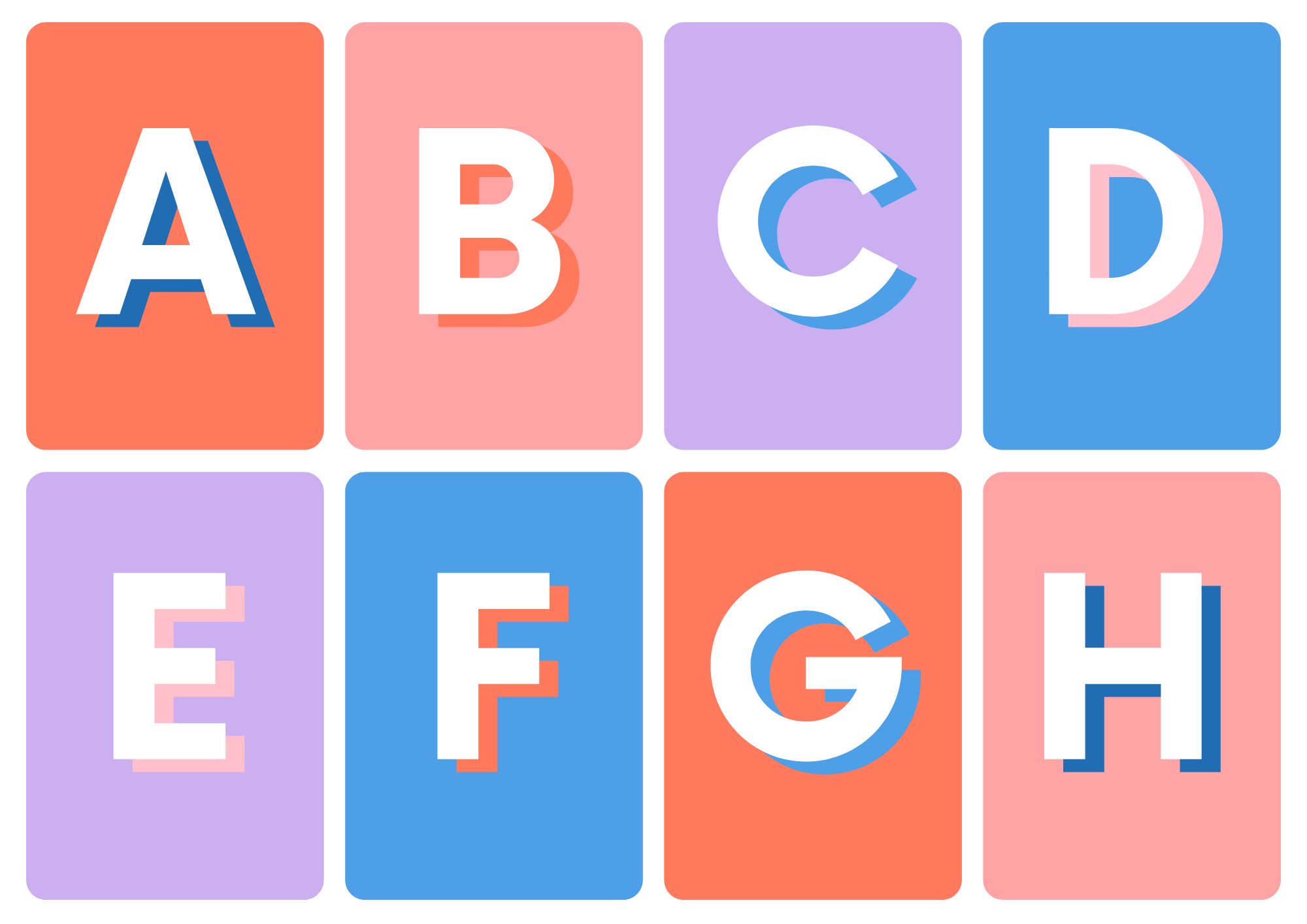 alphabet picture cards free printables