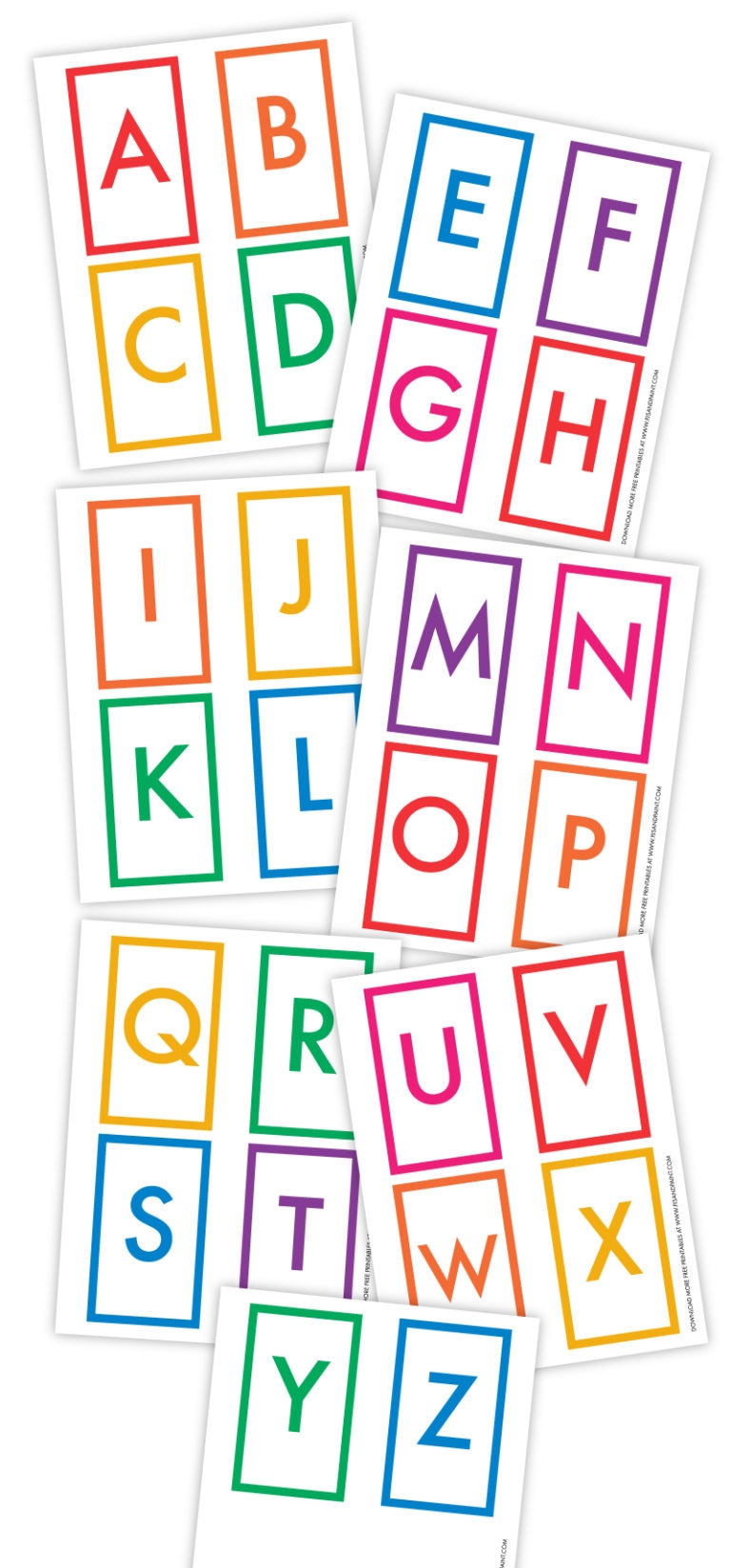 Alphabet Printable Flash Cards