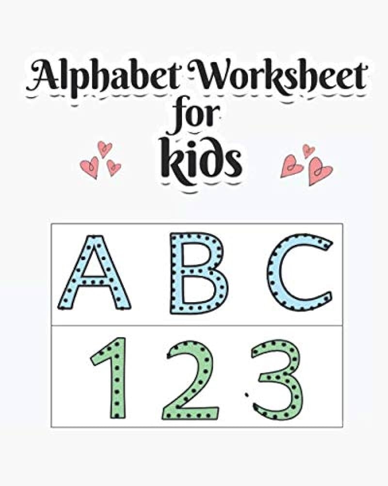 Alphabet Worksheet For Kids Learning Letters Worksheets tracing 