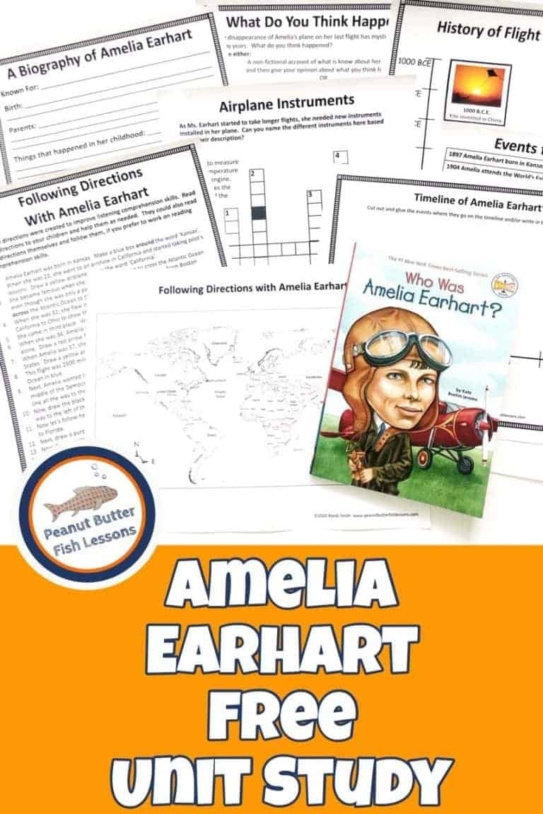Amelia Earhart Free Worksheets Printable Peggy Worksheets