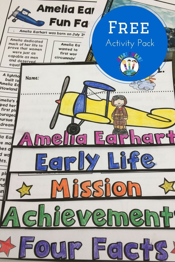 amelia earhart pictures printable