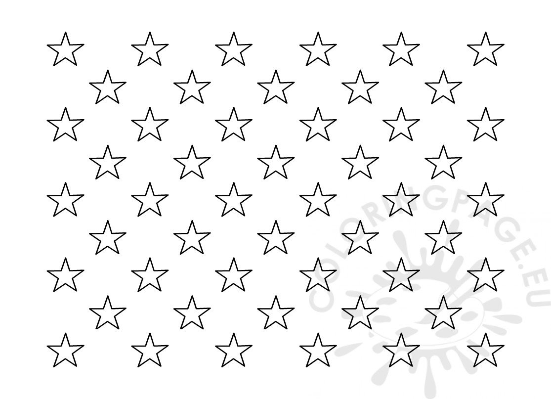 American Flag Star Template Printable Printable Templates