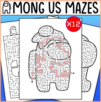 Among Us Mazes Among Us Activities Back To School Activities