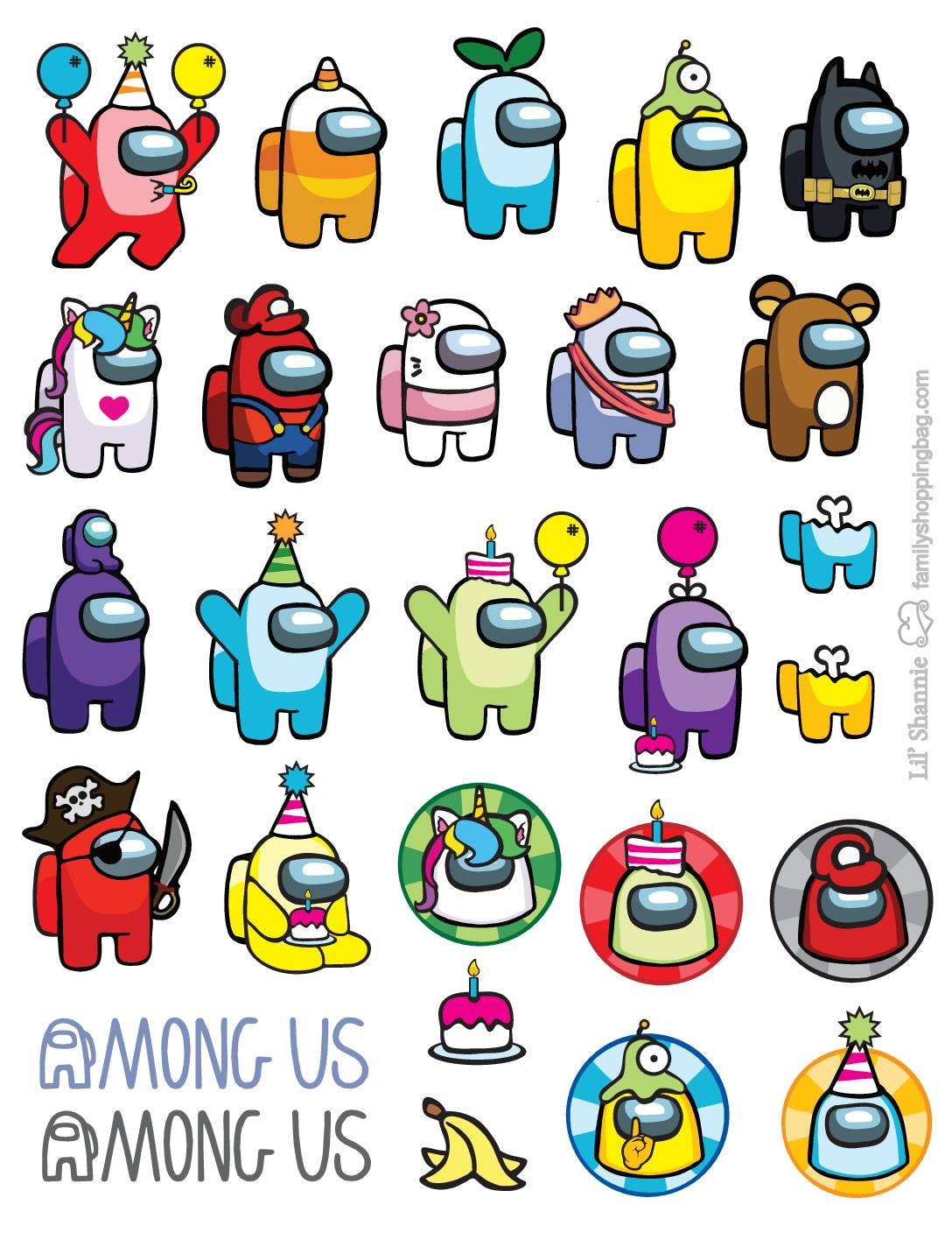 Among Us Printable Picture Vrogue co