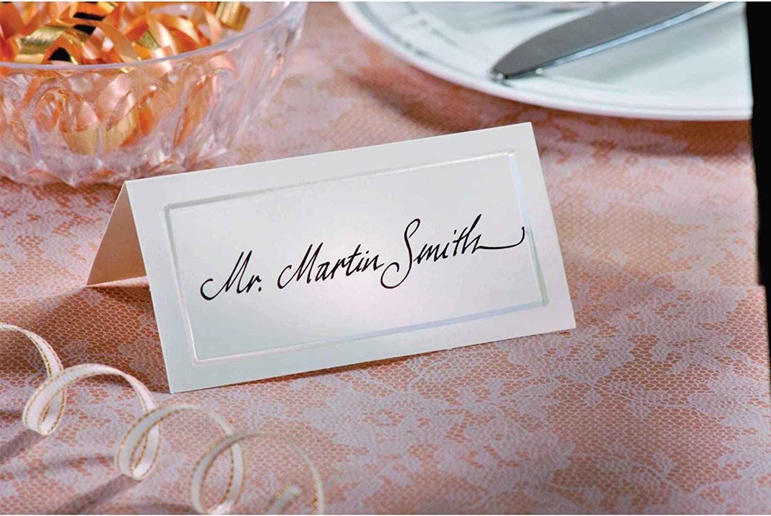Amscan Imprintable Place Card Template Card Template Place Card