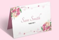 Amscan Templates Place Cards New Professional Template In Throughout 