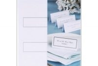 Amscan Templates Place Cards New Professional Template In Throughout 