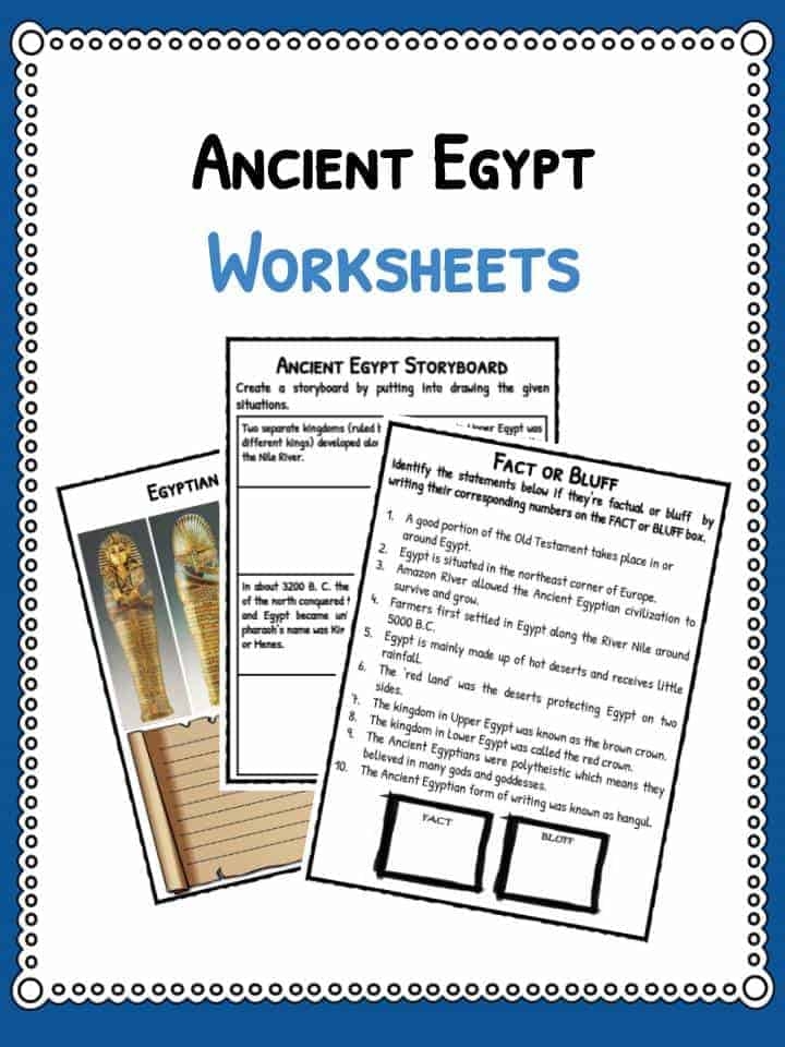 Ancient Egypt Printable Activities