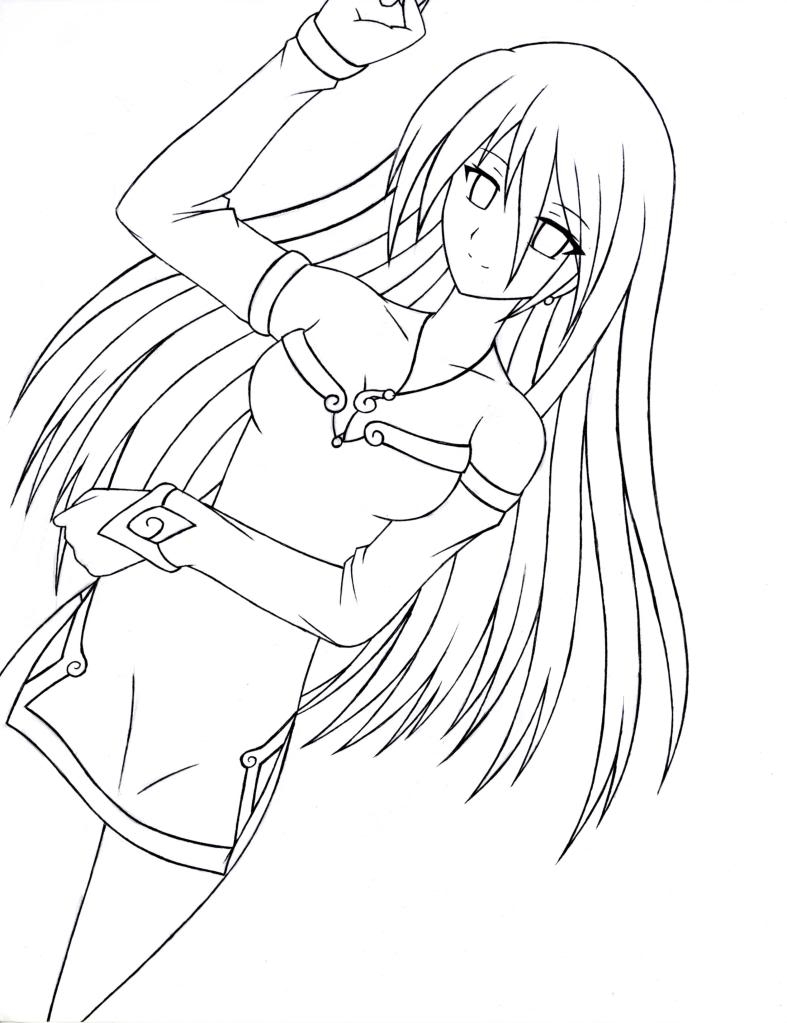 Anime Printable Coloring Page