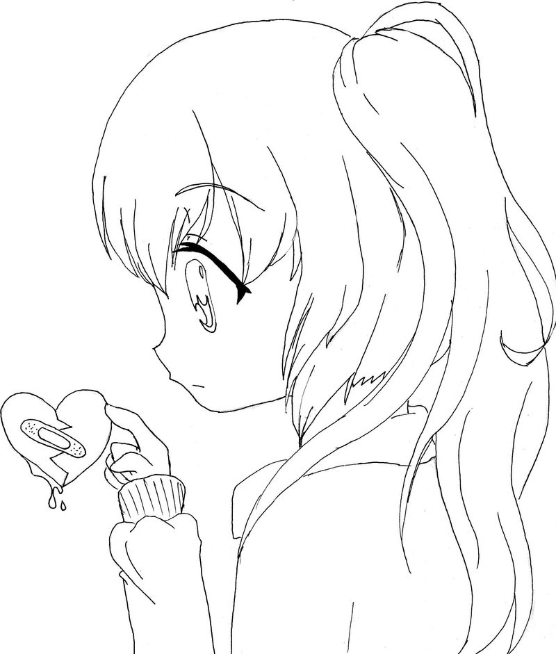Anime Printable Coloring Page