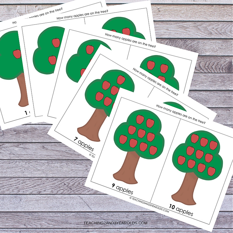 Apple Counting Printable Activity For Toddlers And Preschoolers