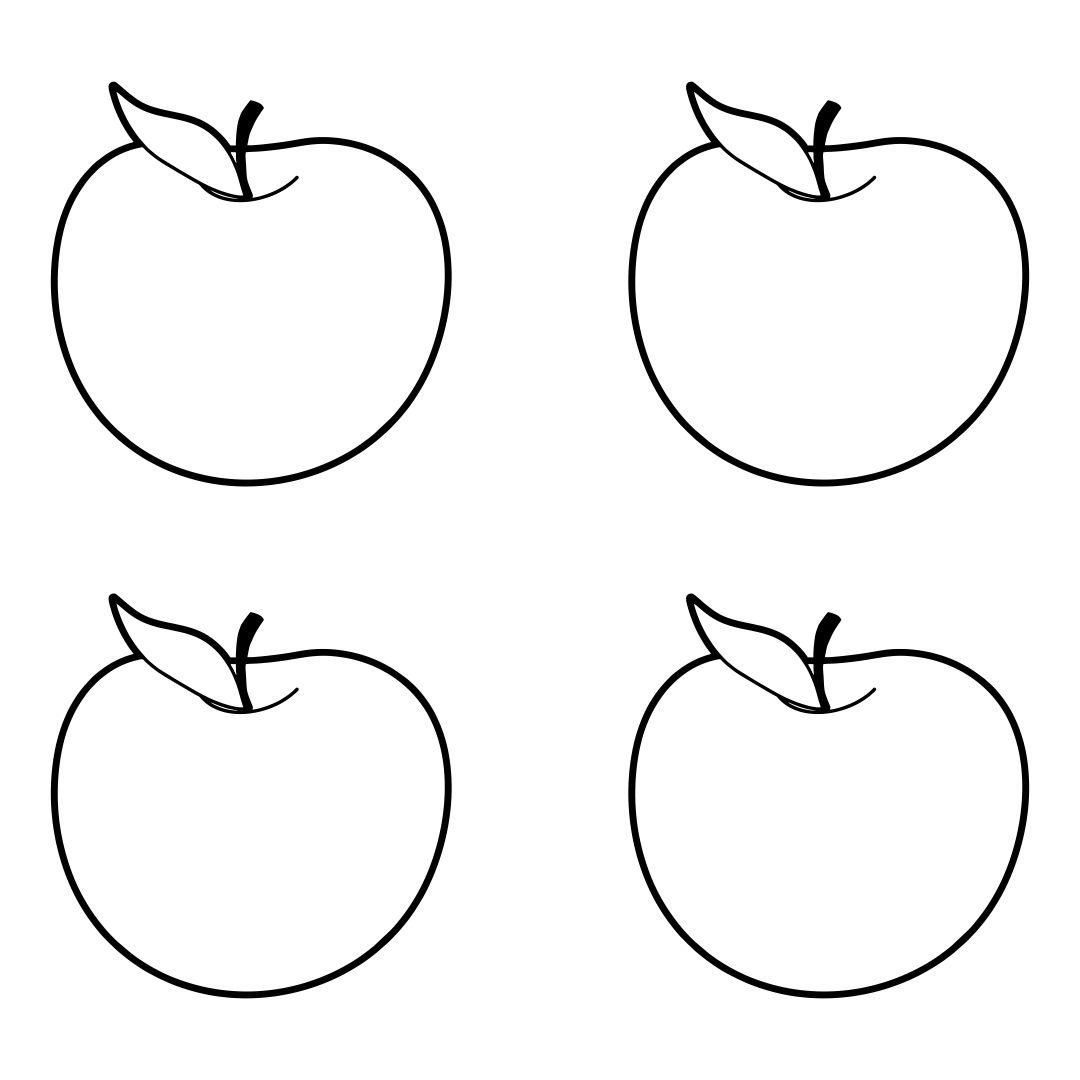 a for apple pictures printable