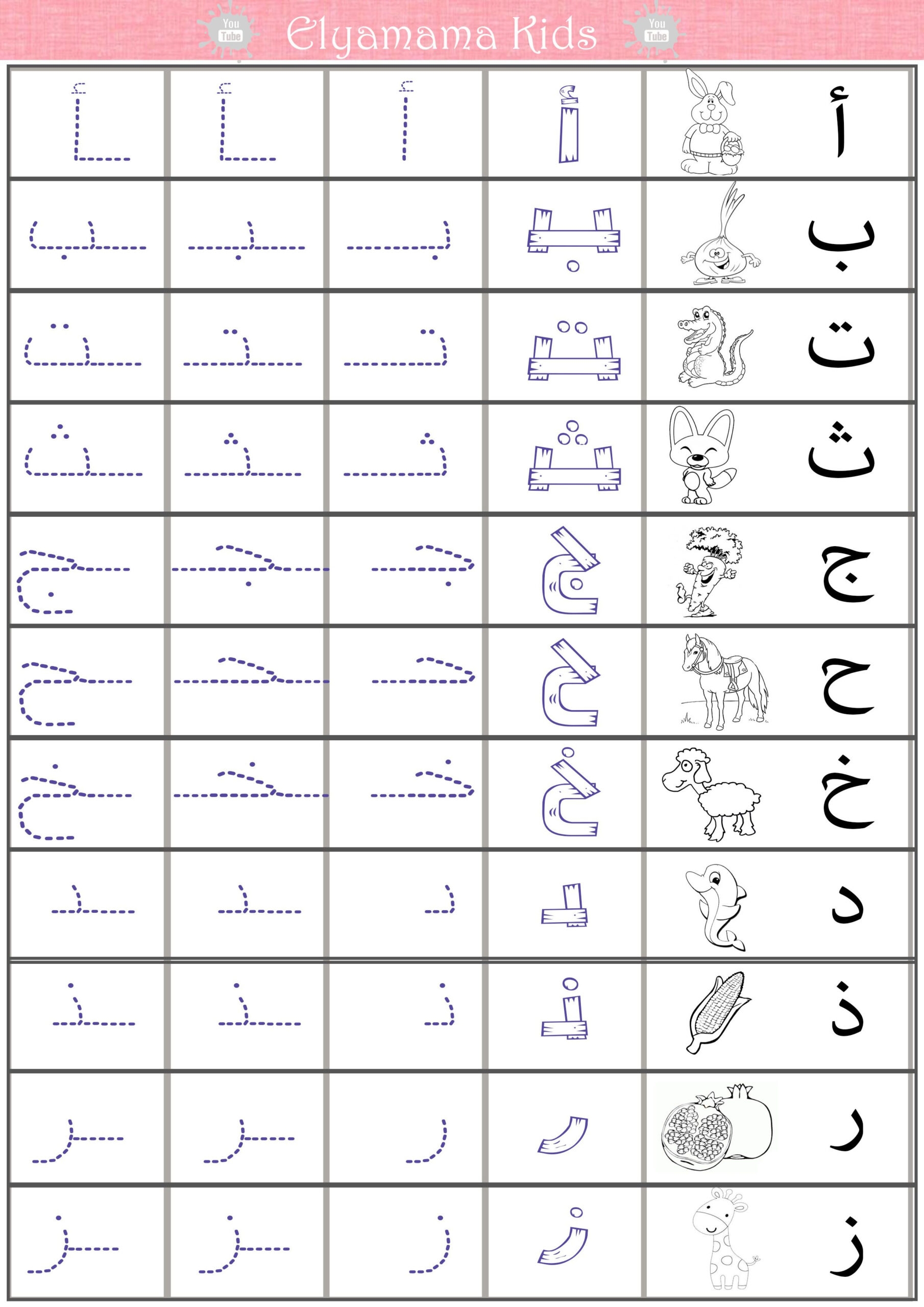 Arabic Numbers Tracing Worksheets Pdf AlphabetWorksheetsFree