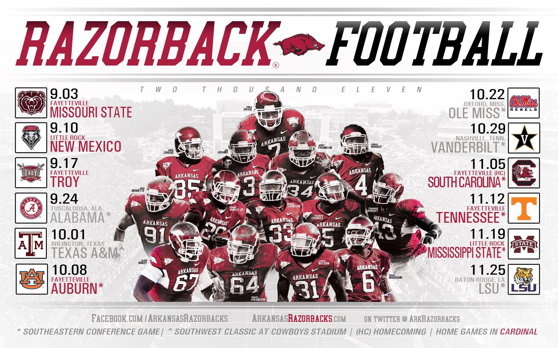 arkansas football roster 2024 with pictures printable