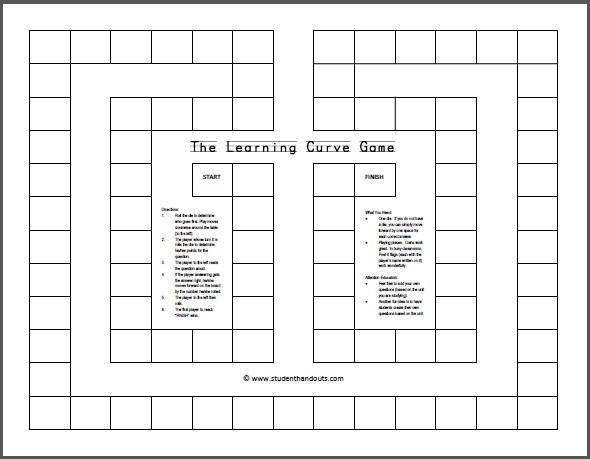 free printable board game board