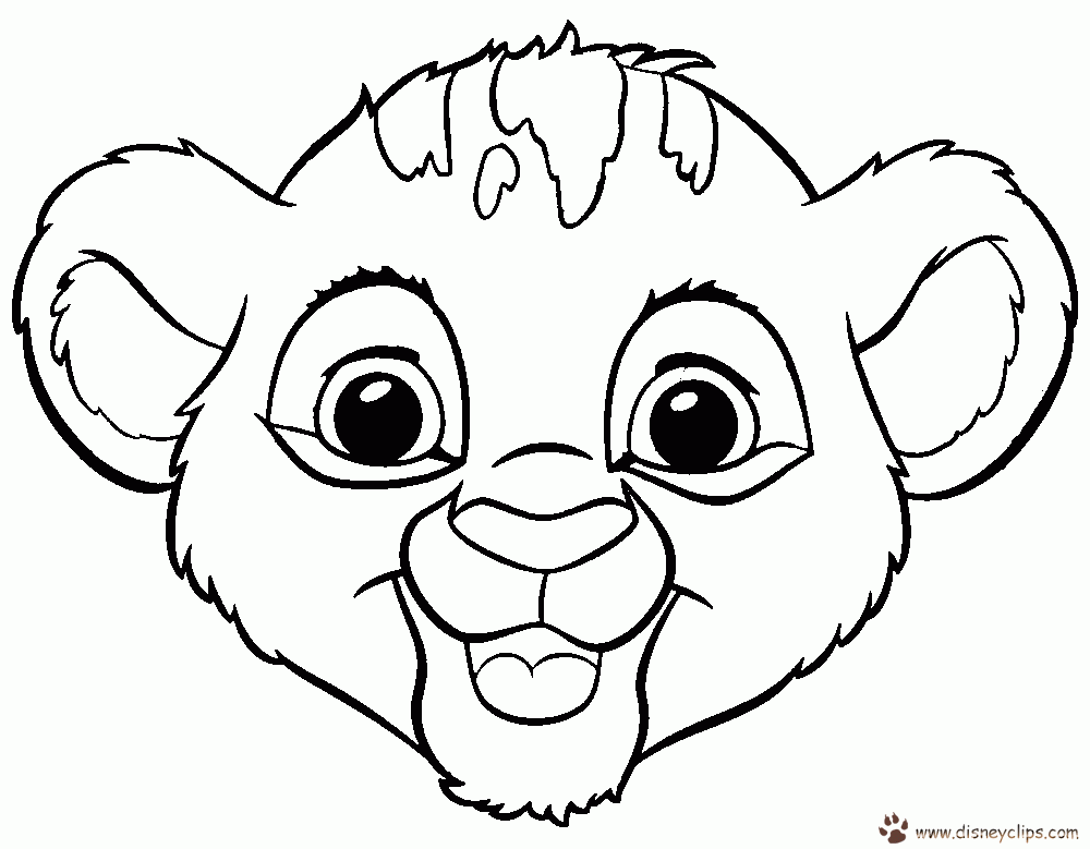 Baby Lion Coloring Pages Coloring Home