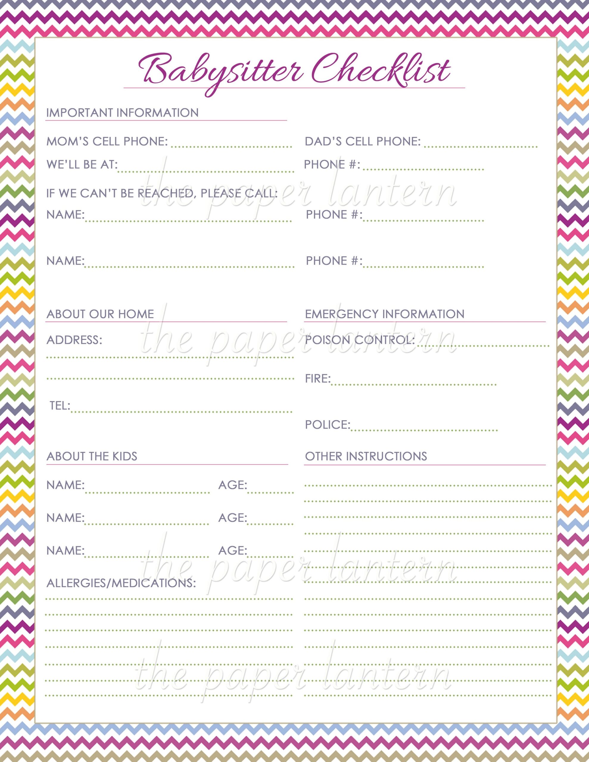 Babysitting Activities Printables Printable Word Searches