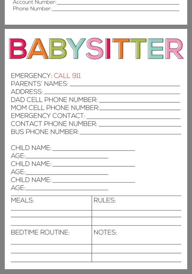 Babysitting Activities Printables Printable Word Searches