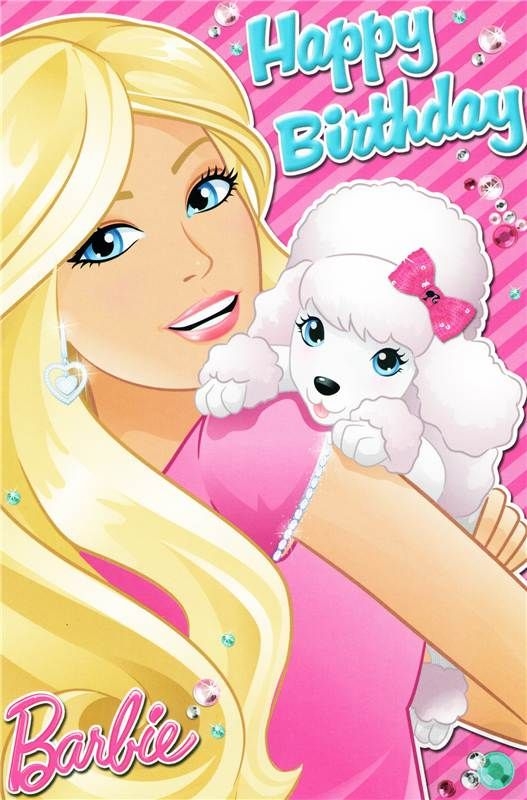 Barbie Birthday Card Printable Printable Educational Posters
