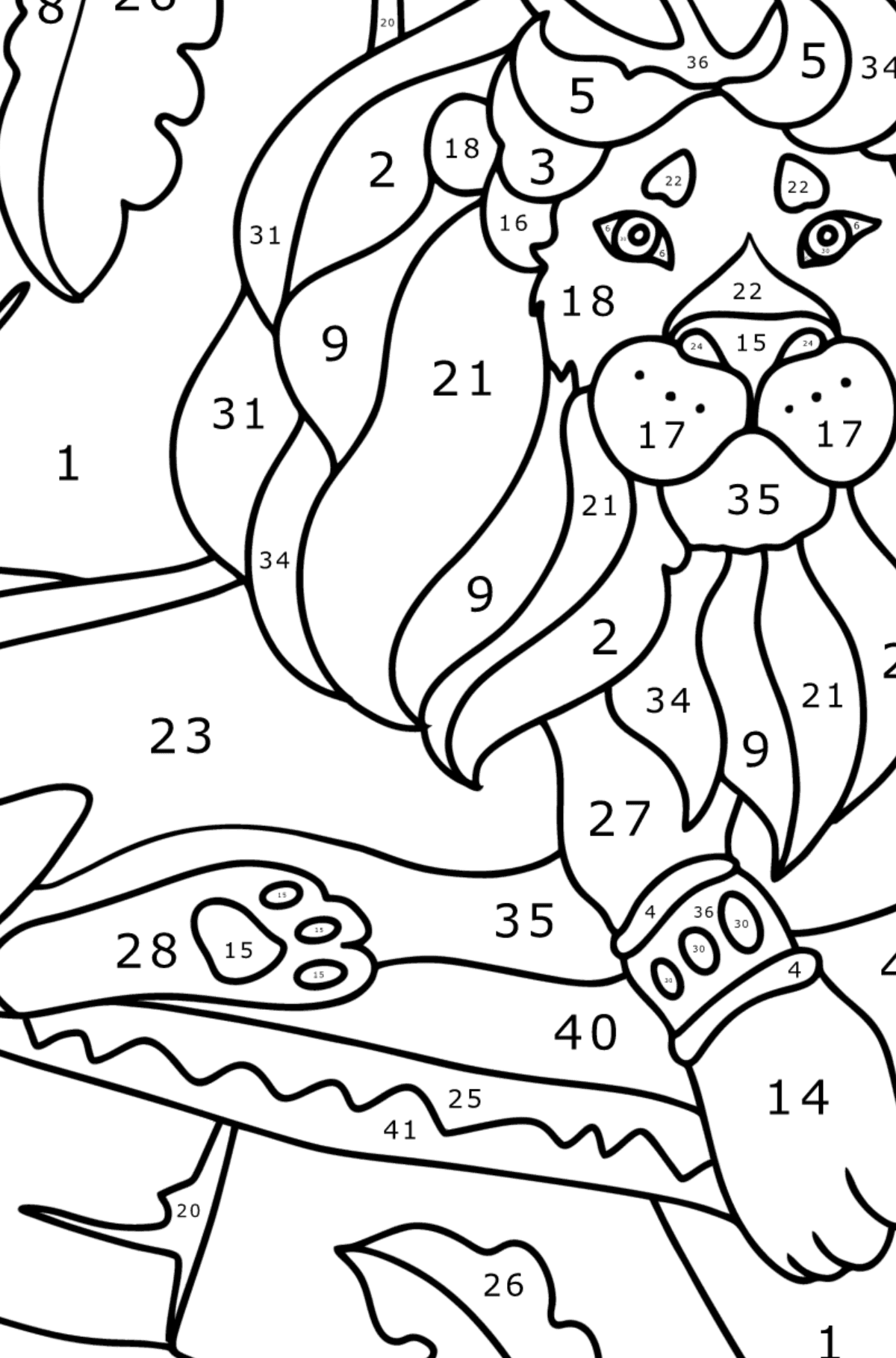 Beautiful Lion Lions Coloring Pages For Adults Online And Printable