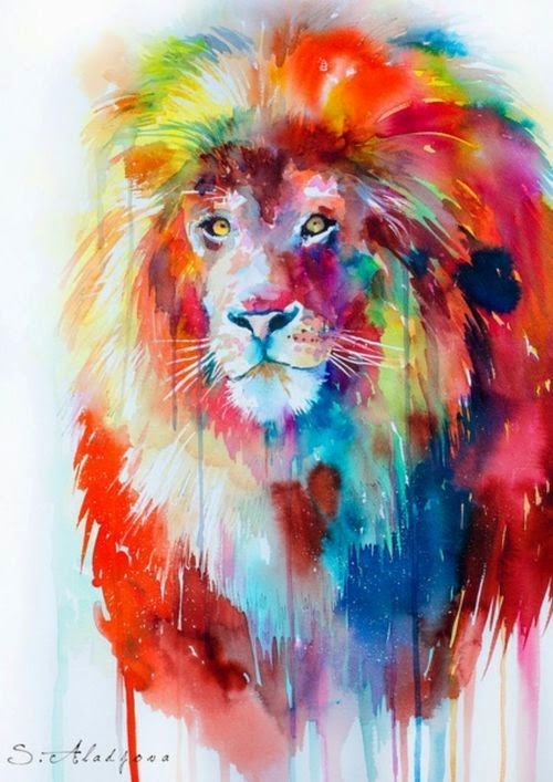 Best Wallpaper Hub Water Color Lion