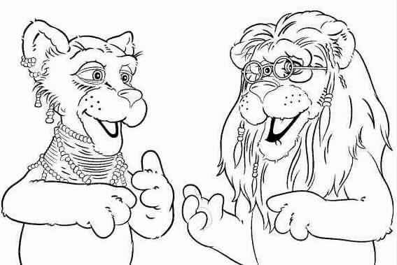 Between The Lions Coloring Pages Coloring Home