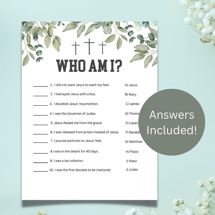 Bible Match Party Game Bible Games For Kids Adults Fun Church Party 