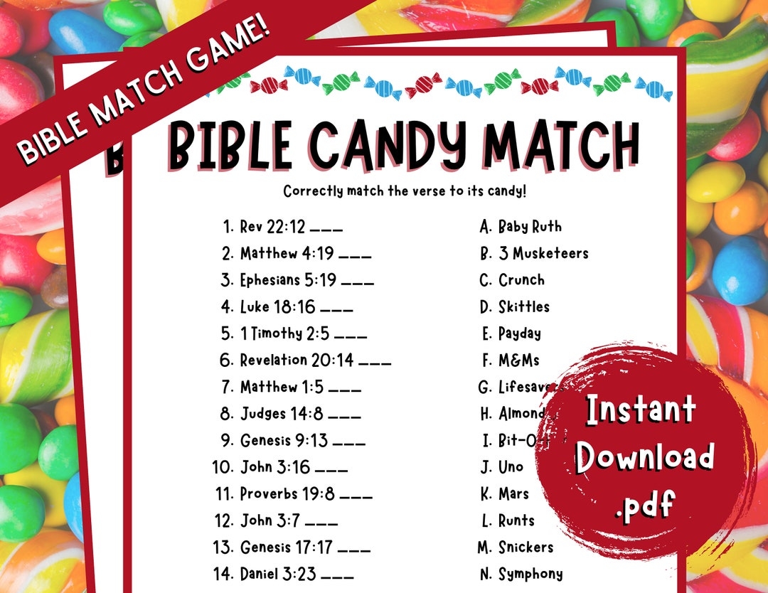 free printable bible sweethearts match game