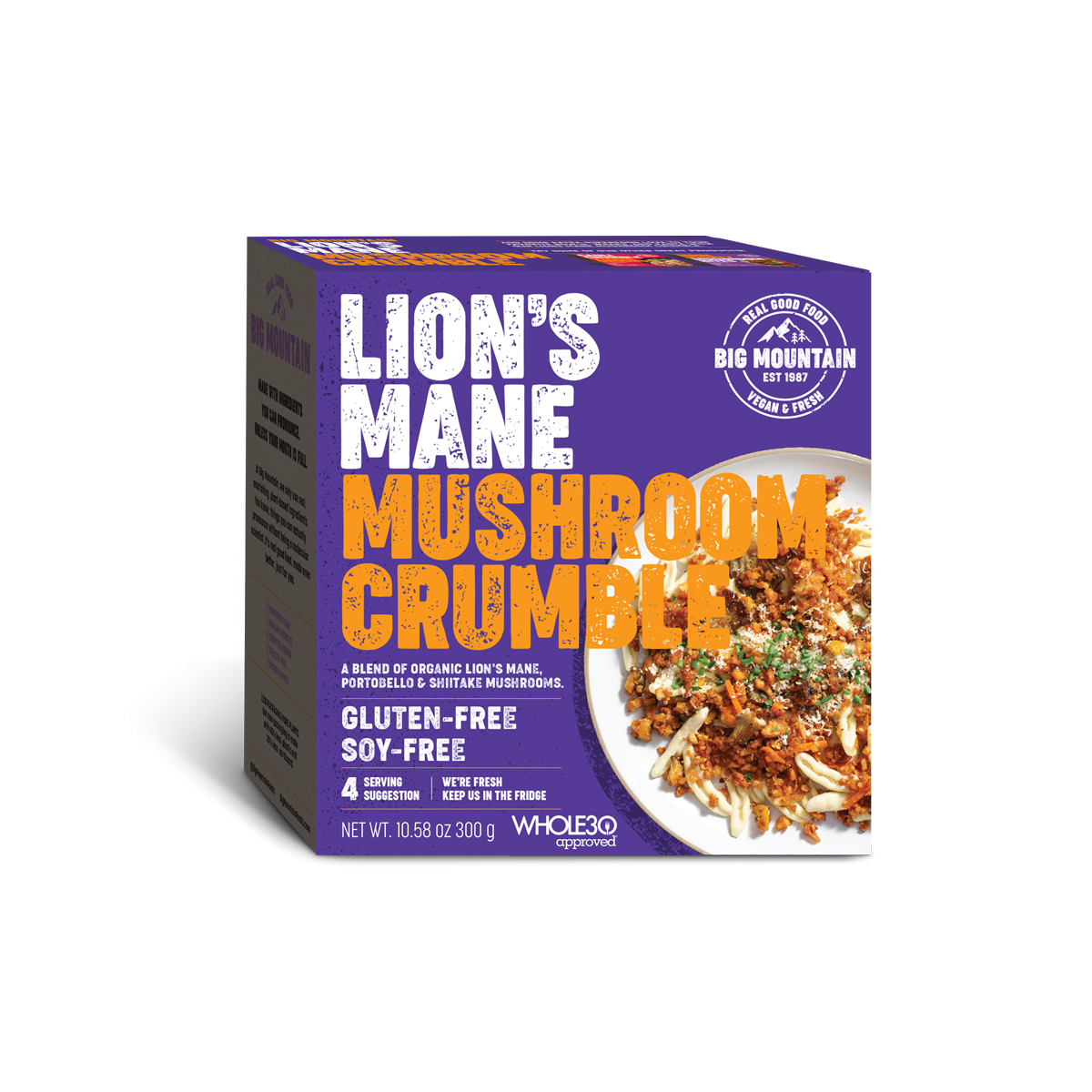 Big Mountain Foods Lion 39 s Mane Mushroom Crumble 300g Compass