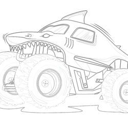 monster truck printable activities