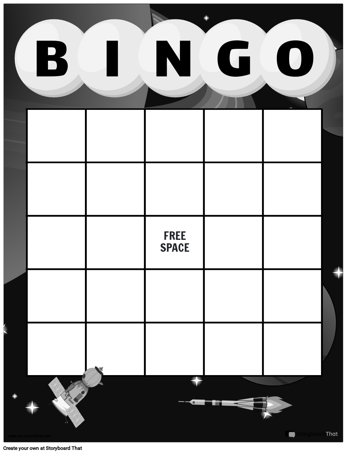 Bingo Card Template Make Bingo Cards StoryboardThat 43 OFF