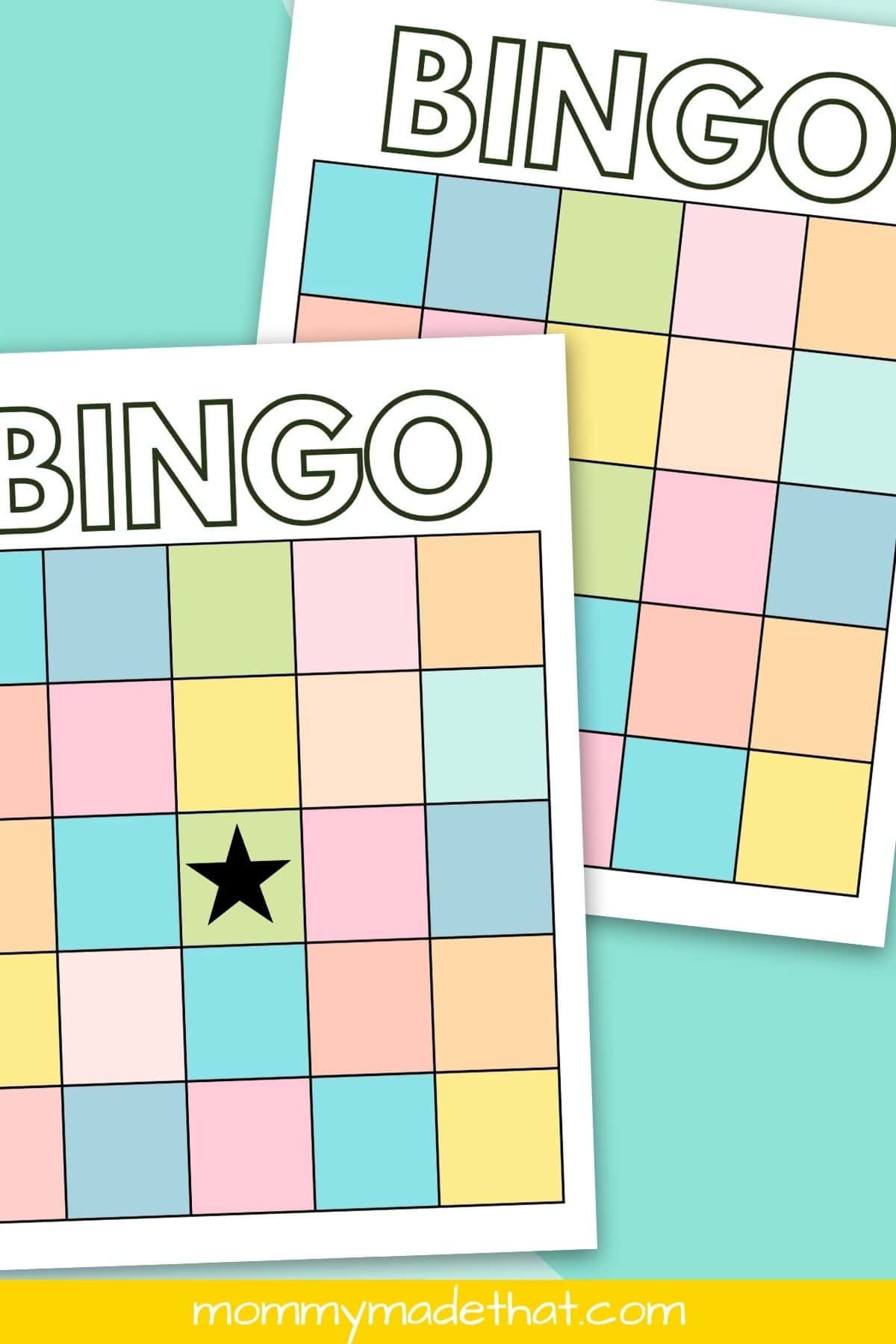 Bingo Card Templates Free Printables 