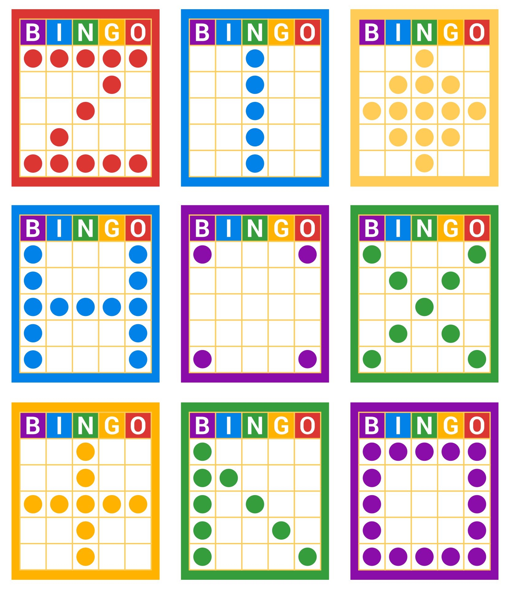 free printable bingo game for kids