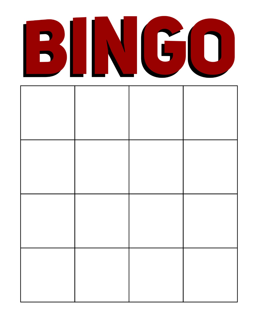 Bingo Template Best Printable Template