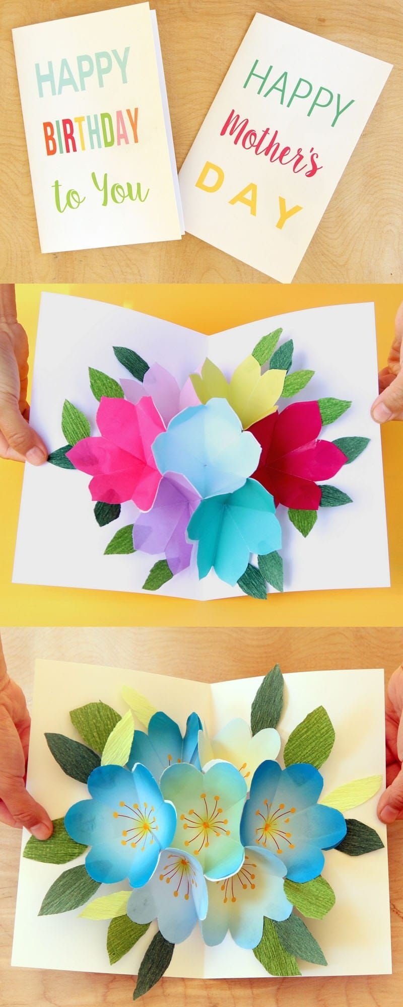 Birthday Cake Pop Up Card Template Cards Pop Up Card Templates